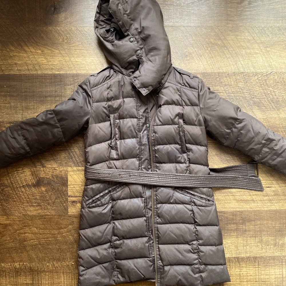 Cole Haan espresso colored winter jacket